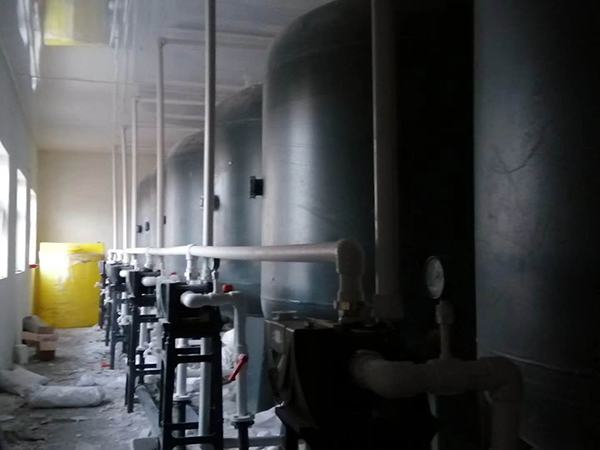 扎鲁特旗除氟施工现场